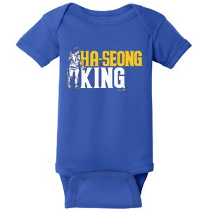 Haseong Kim Haseong King San Diego Baseball Baby Bodysuit