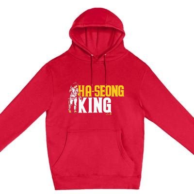 Haseong Kim Haseong King San Diego Baseball Premium Pullover Hoodie