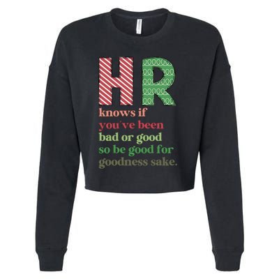 Hr Knows If Youve Been Bad Or Good Cropped Pullover Crew