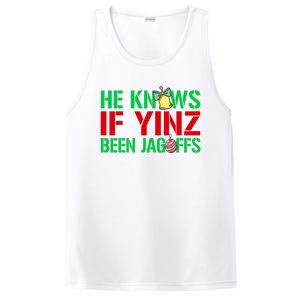 He Knows If Yinz Been Jagoffs Gift Pittsburghese Christmas Xmas Gift PosiCharge Competitor Tank