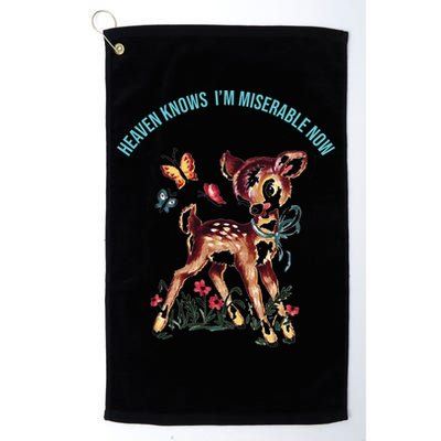 Heaven Knows I'm Miserable Now Golf Towel