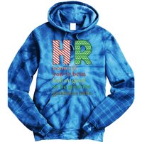 HR Knows If You've Been Bad Or Good Funny Christmas Party  Tie Dye Hoodie