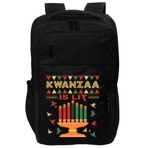 Happy Kwanzaa It's Lit African American Impact Tech Backpack