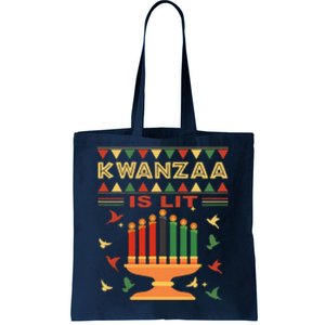 Happy Kwanzaa It's Lit African American Tote Bag