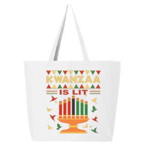 Happy Kwanzaa It's Lit African American 25L Jumbo Tote