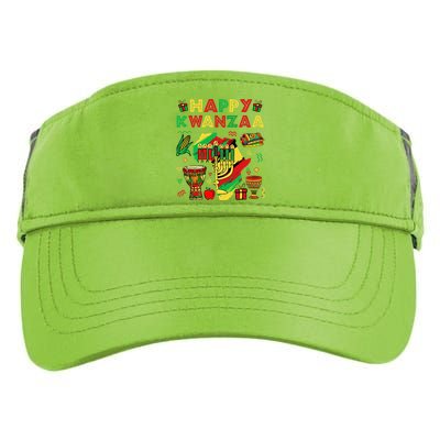 Happy Kwanzaa Kinara Set Mazao African American Christmas Adult Drive Performance Visor