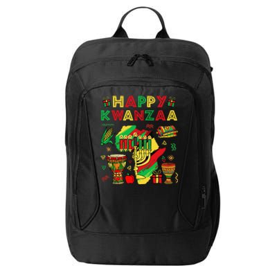 Happy Kwanzaa Kinara Set Mazao African American Christmas City Backpack