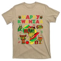 Happy Kwanzaa Kinara Set Mazao African American Christmas T-Shirt