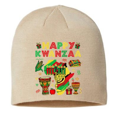 Happy Kwanzaa Kinara Set Mazao African American Christmas Sustainable Beanie