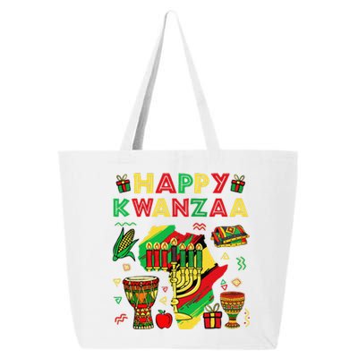 Happy Kwanzaa Kinara Set Mazao African American Christmas 25L Jumbo Tote