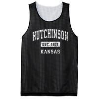 Hutchinson Kansas Ks Vintage Established Sports Mesh Reversible Basketball Jersey Tank