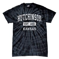 Hutchinson Kansas Ks Vintage Established Sports Tie-Dye T-Shirt