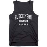 Hutchinson Kansas Ks Vintage Established Sports Tank Top