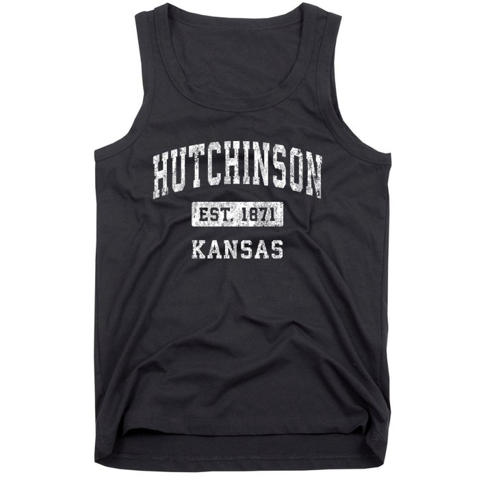 Hutchinson Kansas Ks Vintage Established Sports Tank Top