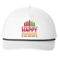 Happy Kwanzaa Kinara Seven Candles African American Holiday Snapback Five-Panel Rope Hat