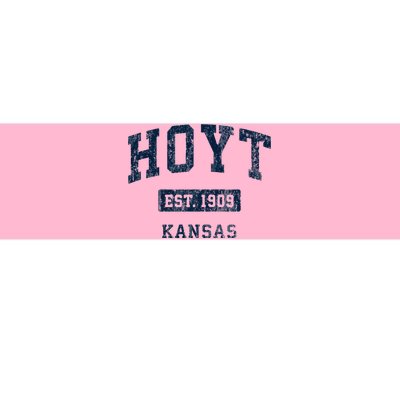 Hoyt Kansas Ks Vintage Sports Established Bumper Sticker