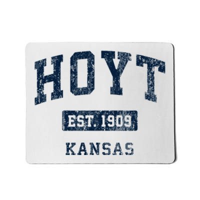 Hoyt Kansas Ks Vintage Sports Established Mousepad