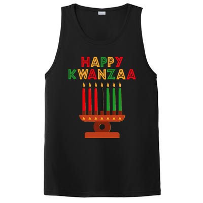 Happy Kwanzaa Kinara Seven Candles African American PosiCharge Competitor Tank