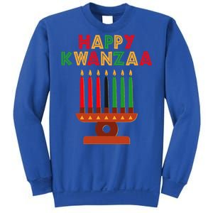 Happy Kwanzaa Kinara Seven Candles African American Sweatshirt