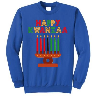 Happy Kwanzaa Kinara Seven Candles African American Sweatshirt