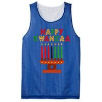 Happy Kwanzaa Kinara Seven Candles African American Mesh Reversible Basketball Jersey Tank