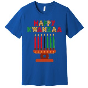 Happy Kwanzaa Kinara Seven Candles African American Premium T-Shirt