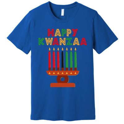 Happy Kwanzaa Kinara Seven Candles African American Premium T-Shirt