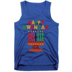 Happy Kwanzaa Kinara Seven Candles African American Tank Top