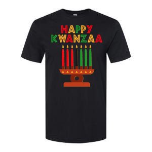 Happy Kwanzaa Kinara Seven Candles African American Softstyle CVC T-Shirt