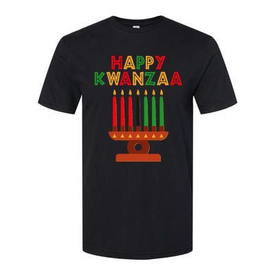 Happy Kwanzaa Kinara Seven Candles African American Softstyle CVC T-Shirt