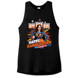 Happy Kamalaween Kamala Harris Halloween Cat Ladies Witches Ladies PosiCharge Tri-Blend Wicking Tank