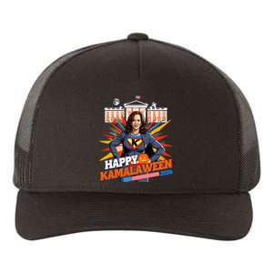 Happy Kamalaween Kamala Harris Halloween Cat Ladies Witches Yupoong Adult 5-Panel Trucker Hat