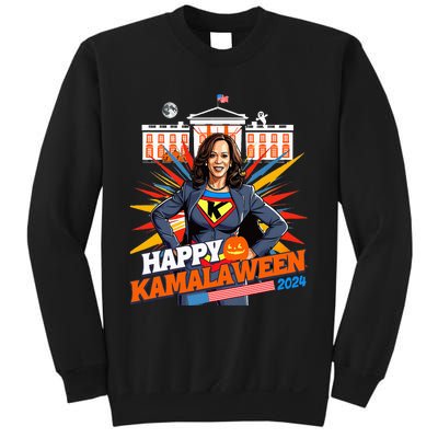 Happy Kamalaween Kamala Harris Halloween Cat Ladies Witches Sweatshirt