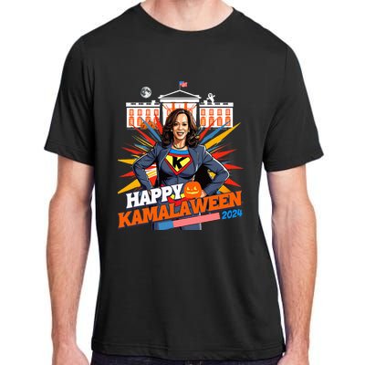 Happy Kamalaween Kamala Harris Halloween Cat Ladies Witches Adult ChromaSoft Performance T-Shirt