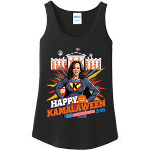 Happy Kamalaween Kamala Harris Halloween Cat Ladies Witches Ladies Essential Tank