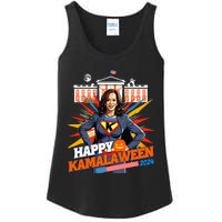 Happy Kamalaween Kamala Harris Halloween Cat Ladies Witches Ladies Essential Tank