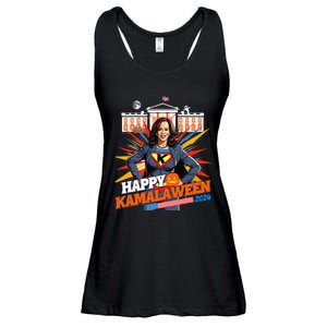 Happy Kamalaween Kamala Harris Halloween Cat Ladies Witches Ladies Essential Flowy Tank