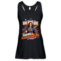 Happy Kamalaween Kamala Harris Halloween Cat Ladies Witches Ladies Essential Flowy Tank