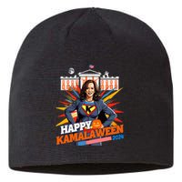 Happy Kamalaween Kamala Harris Halloween Cat Ladies Witches Sustainable Beanie