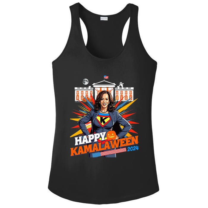 Happy Kamalaween Kamala Harris Halloween Cat Ladies Witches Ladies PosiCharge Competitor Racerback Tank