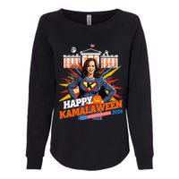 Happy Kamalaween Kamala Harris Halloween Cat Ladies Witches Womens California Wash Sweatshirt