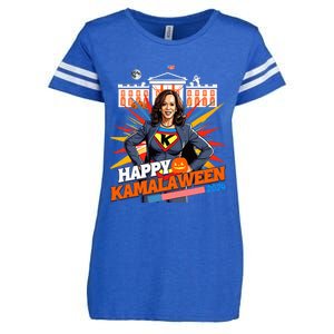 Happy Kamalaween Kamala Harris Halloween Cat Ladies Witches Enza Ladies Jersey Football T-Shirt