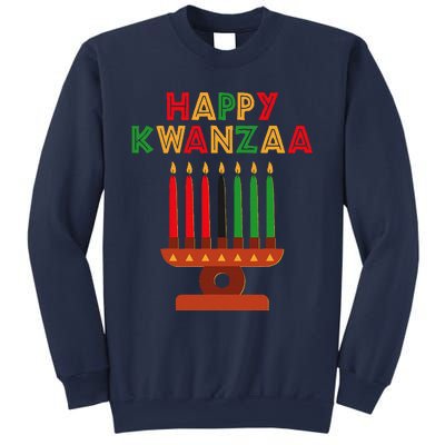 Happy Kwanzaa Kinara Seven Candles African American Sweatshirt