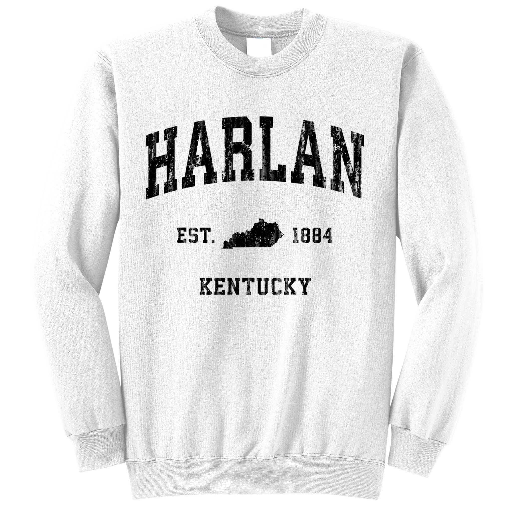 Harlan Kentucky Ky Vintage Established Athletic Sports Design Sweatshirt