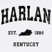 Harlan Kentucky Ky Vintage Established Athletic Sports Design Baby Bodysuit