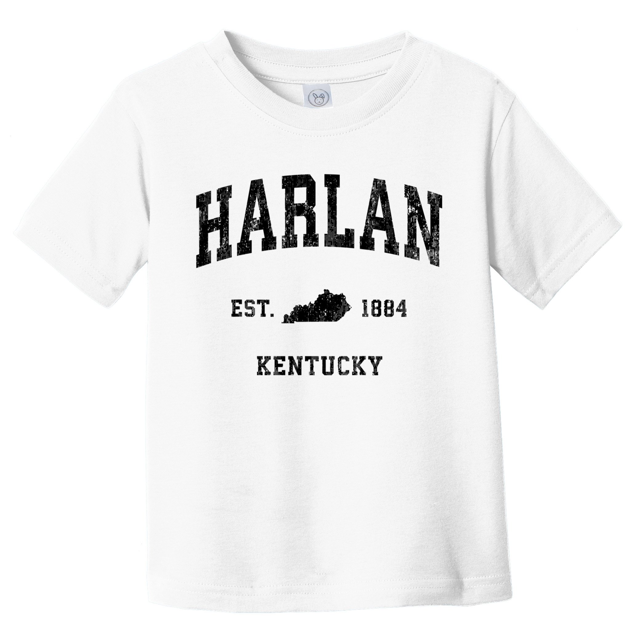 Harlan Kentucky Ky Vintage Established Athletic Sports Design Toddler T-Shirt