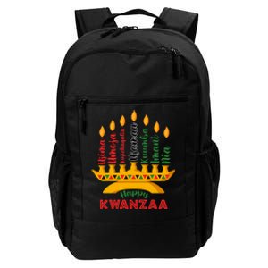 Happy Kwanzaa Kinara Seven Candles Principles Of Kwanzaa Daily Commute Backpack