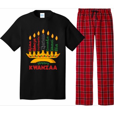 Happy Kwanzaa Kinara Seven Candles Principles Of Kwanzaa Pajama Set