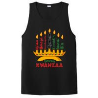 Happy Kwanzaa Kinara Seven Candles Principles Of Kwanzaa PosiCharge Competitor Tank