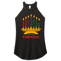 Happy Kwanzaa Kinara Seven Candles Principles Of Kwanzaa Women's Perfect Tri Rocker Tank